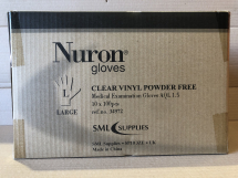 Clear Vinyl Gloves - P/Free Large - 10 x 100
