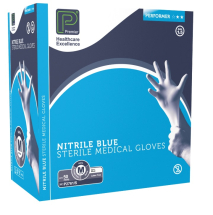 Sterile Powder Free Nitrile Gloves - Medium 50 Pairs