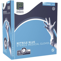 Sterile Powder Free Nitrile Gloves - Large 50 Pairs