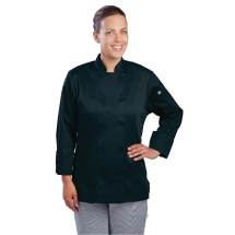 Chef Works Marbella Womens Exe cutive Chefs Jacket Black M