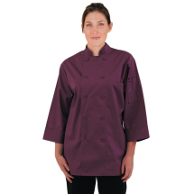 Colour By Chef Works Unisex Ch efs Jacket Merlot S