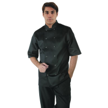 Whites Vegas Chef Jacket Short Sleeve Black - XS
