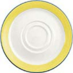 Rio Yellow Saucer D/W L/S 14.5cm 5 3/4" Pack 36