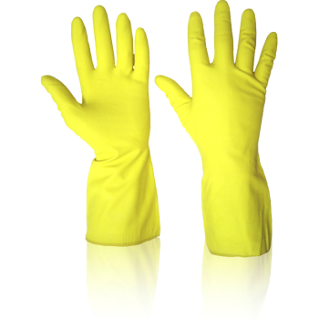 Yellow Rubber Gloves x 12