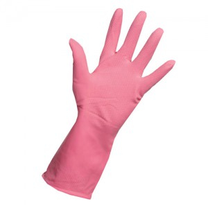 Pink Rubber Gloves
