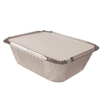 Poly coated lids for 250ml Foil container - pack of 125 Poly coated lids for 250ml Foil container - pack of 125