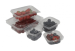 500cc Hinged Clear Plastic Pots - Box of 500