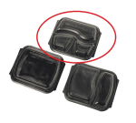 Clear Lid For 3 Compartment Meal Box Pack Of 300