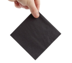 2 Ply Black Cocktail Napkins 25cm x 25cm - Pack of 200