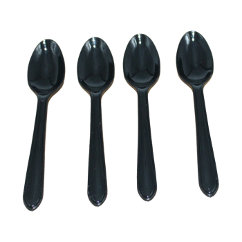 Heavy Duty Black Plastic Dessertspoon (Box of 1000) Heavy Duty Black Plastic Dessertspoon (Box of 1000)