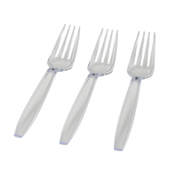 Heavy Duty Clear Plastic Forks (Box of 1000) Heavy Duty Clear Plastic Forks (Box of 1000)