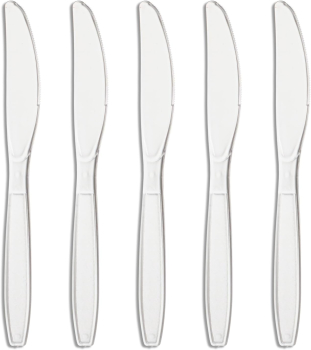 Heavy Duty Clear Plastic Knife (Box of 1000) Heavy Duty Clear Plastic Knife (Box of 1000)