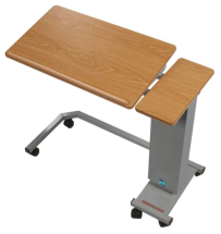 Easi-Riser Overbed Table Wheelchair Base Tilting Top