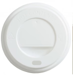 White Domed Sip-thru Lid 8oz Pack of 500