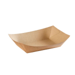Large Kraft Food Trays 250 Trays - 140 x 85 x 50mm