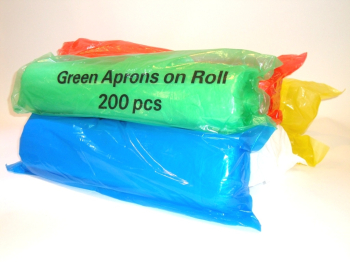 Disposable Aprons on a Roll - Green