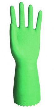 Green Rubber Gloves - Pair Green Rubber Gloves - Pair