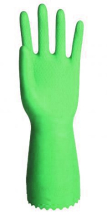 Green Rubber Gloves x 12 Green Rubber Gloves x 12