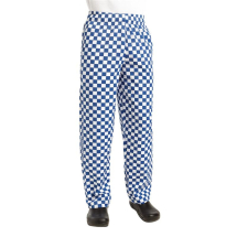 Chef Works Unisex Easyfit Chef s Trousers Big Blue Check XS
