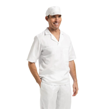 Bakers Shirt White Large Chest Size:44Inch-46Inch / 112-117cm