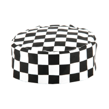 Whites Chefs Skull Cap Big Black and White Check Whites Chefs Skull Cap Big Black and White Check