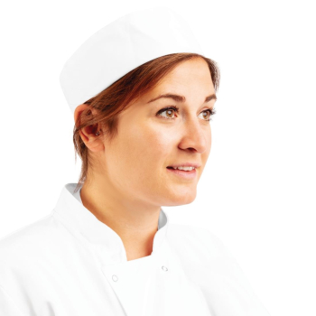 Whites Chefs Skull Cap Polycotton White - L610mm Whites Chefs Skull Cap Polycotton White - L610mm