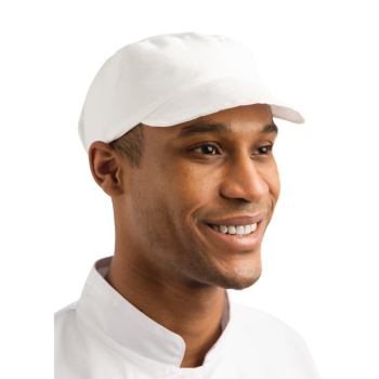Whites Unisex Bakers Cap White Pack 1 Whites Unisex Bakers Cap White Pack 1
