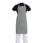 Whites Bib Apron Black and White Check Pack of 1