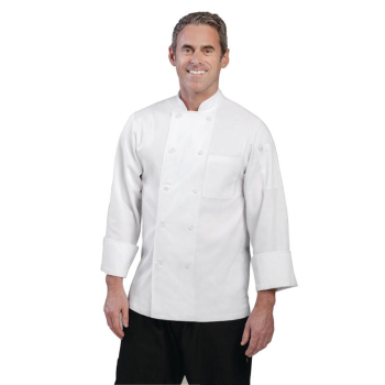 Chef Works Unisex Le Mans Chefs Jacket White Large