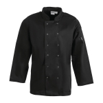 Whites Vegas Chef Jacket Long Sleeve Black -S