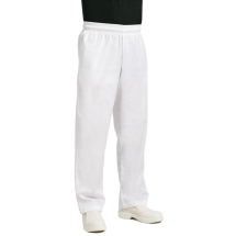 Chef Works Unisex Easyfit Chef s Trousers White L