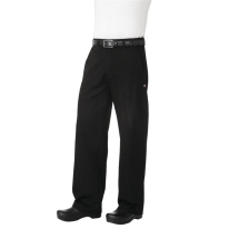 Chef Works Unisex Professional Series Chefs Trousers Black H