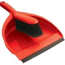 Dust Pan & Brush Set - Red