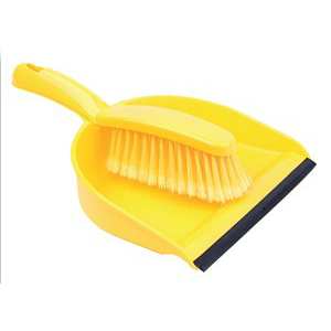 Dust Pan & Brush Set - Yellow Dust Pan & Brush Set - Yellow