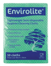 Envirolite Cloth Green Pack of 50 - 48x36cm Envirolite Cloth Green Pack of 50 - 48x36cm