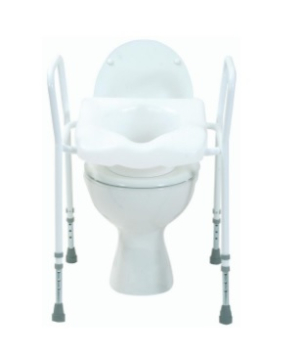 Adjustable Height Toilet Aid Seat-26stone/190kg