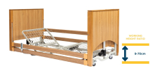 Lomond Floor2 Electric Hi-Lo Profiling Bed - Oak