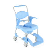 Aqua Shower Chair Commode 4 Braked Castors