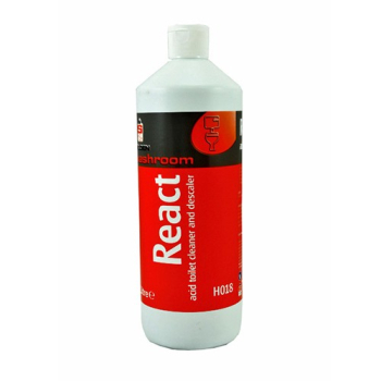 REACT ACID TOILET CLEANER 12 X 1LITRE REACT ACID TOILET CLEANER 12 X 1LITRE
