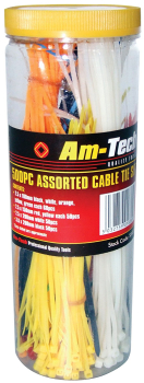 Am-Tech Assorted Cable Tie 500 Pieces
