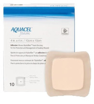 Aquacel Foam Lite adhesive dressings - 10x10cm Pack of 10 Aquacel Foam Lite adhesive dressings - 10x10cm Pack of 10