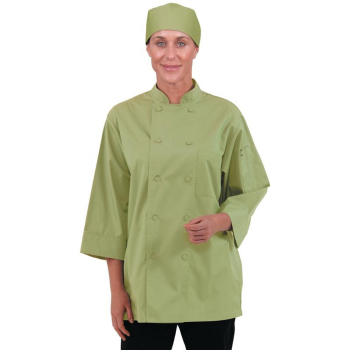 Colour By Chef Works Unisex Chefs Jacket Lime XS Colour By Chef Works Unisex Chefs Jacket Lime XS