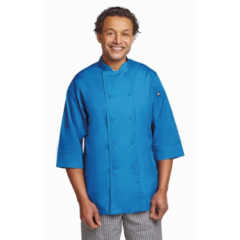 Colour By Chef Works Unisex Chefs Jacket Blue XS Colour By Chef Works Unisex Chefs Jacket Blue XS