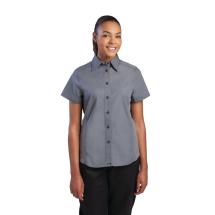 Chef Works Womens Grey Cool Ve nt Chef Shirt L