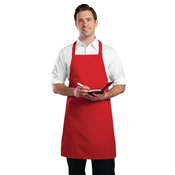 Colour by Chef Works Bib Apron Red