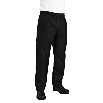 Chef Works Unisex Slim Fit Cargo Chefs Trousers Black 2XL Chef Works Unisex Slim Fit Cargo Chefs Trousers Black 2XL