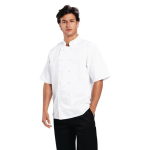 Whites Boston Short Sleeve Chefs Jacket White L