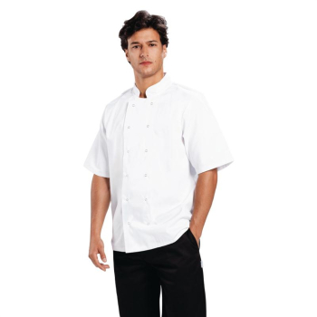 Whites Boston Short Sleeve Chefs Jacket White M Whites Boston Short Sleeve Chefs Jacket White M
