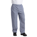 Unisex Vegas Chefs Trousers Small Blue and White Check M