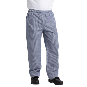 Unisex Vegas Chefs Trousers all Blue and White Check 2XL Unisex Vegas Chefs Trousers all Blue and White Check 2XL